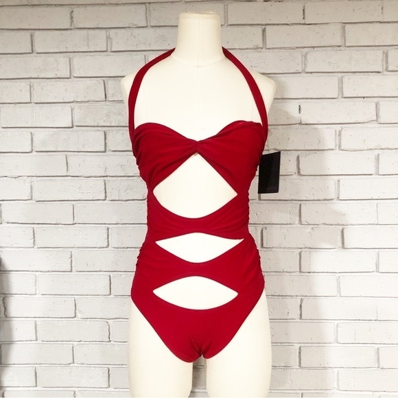 Norma Kamali Women’s Mio Cut-Out One-Piece Swimsuit